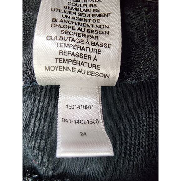 Chico's Pants Womens 0.5 S/6 Black So Slimming Mid Rise Cuffed Crop Leg Office - Picture 7 of 13